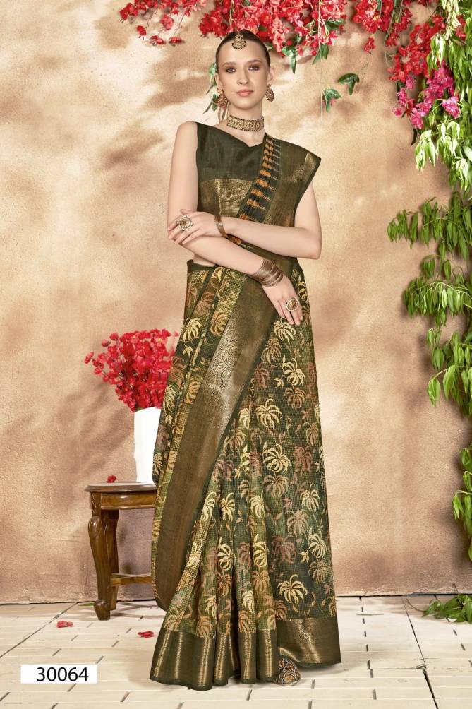 Anuprabha Vol 7 By Vallabhi Linen Printed Sarees Wholesale Shop In Surat
